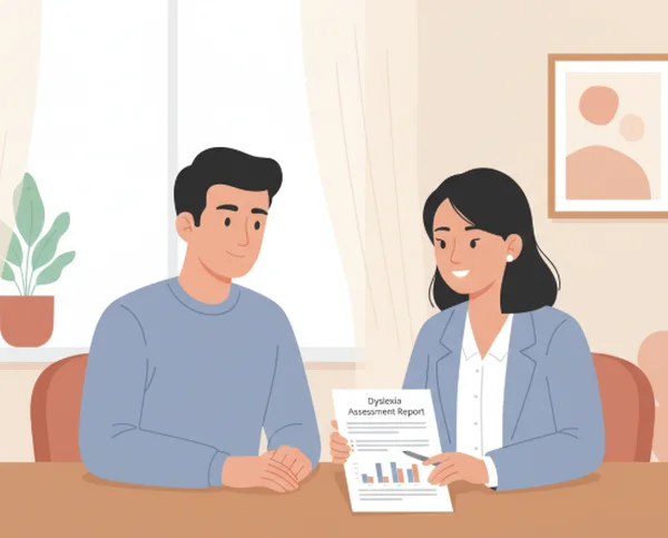 Parent consulting with an educational psychologist